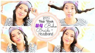 BOHO BRAIDS AND HEADBAND ♡ Back to School HAIR WEEK♡ 50VoSummer