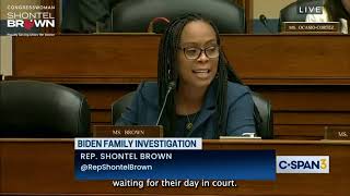 Rep Brown Calls Out the Real Two-Tiered Justice System in House Oversight Subcommittee Hearing