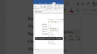 Microsoft WORD - Cài đặt thẻ Tabs