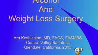 Alcohol and Weight loss Surgery