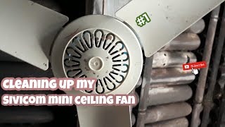 #1 Fan cleaning // Cleaning my Sivicom mini ceiling fan