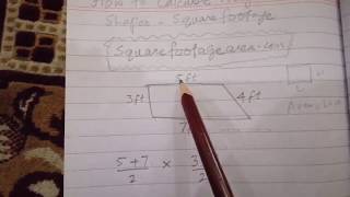 sq ft calculator - How to calculate square footage of an irregular shape