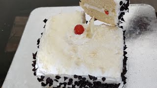 WHITE FOREST CAKE I malayalam I I no baking powder I I no baking soda I