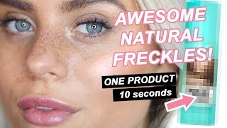 NATURAL faux FRECKLES in 10 seconds!