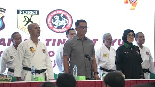 PEMBUKAAN UJIAN KENAIKAN TINGKAT (UKT) KARATE INKANAS SEMESTER II TAHUN 2024 OLEH BAPAK KAPOLDA DIY