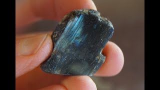 Labradorite Lapidary on Flat Lap Machine