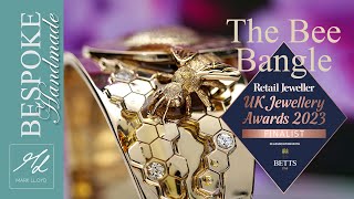 'The Bee Bangle' - Bespoke piece (WINNER UK Jewellery Awards 2023)