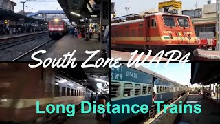 South Zone WAP4 Linking Long Distance Trains Kerala, Raptisgar Sangamitra