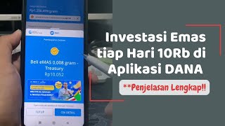 Cara Investasi EMAS di Aplikasi DANA Mulai 10Rb⁉️ | Mulai Aja Dulu