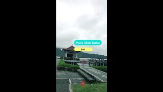 Wisata Pura Ulun Danu yang tempatnya adem di Bali #shorts