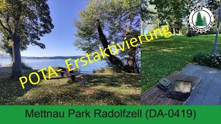 POTA Erstaktivierung Mettnaupark in Radolfzell am Bodensee | DE-0419 | ex. DA-0419