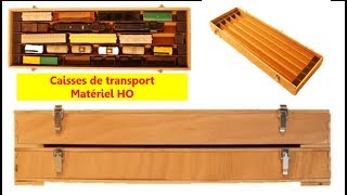 Caisses de transport pour matériel à l'échelle 1 : 87