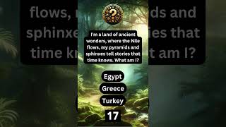 Can You Solve This Ancient Wonders Riddle? 🏺 #shorts #riddles #country #ancient