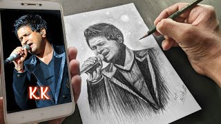 A Small Tribute to Singer KK 🌟 | Drawing of Krishnakumar Kunnath | R.I.P KK 🙏