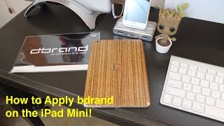 How to Apply dbrand for iPad Mini | Zebra Wood!