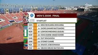 Men's 200m final African games 2019