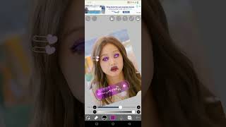 Jisoo 💜 purple smudge edit ft remix by ahn #ibispaintx #viralvideo #trendingshorts like share sub🖤💗