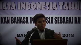 Lomba Pidato dan Bercerita Bahasa Indonesia 2018