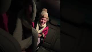 My little girl loves doing donuts in an empty parking lot #funnyvideo #tiktok