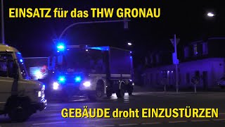 [Haus droht einzustürzen] THW Gronau auf Einsatzfahrt