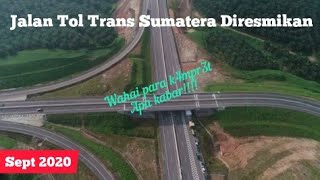 Jalan Tol Trans Sumatera Diresmikan