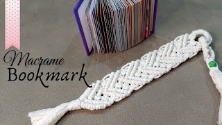 DIY Macrame Bookmark Tutorila | easy and beautiful macrame book mark