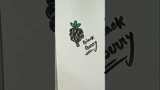 Black Berries Drawing | #art #shorts #drawingtutorial #drawing #stepbystep