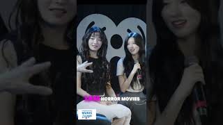 WONYOUNG reaction to horror movies #kpop #ive #wonyoung #funny #interview