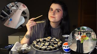 ASMR ita - Che cosa mi è successo? - mukbang and intense whispering