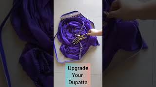 creative idea/How to stitch lace fashionDIY दुपट्टे पर लेस सिलना सिलाई tailoring easy to make चुन्नी