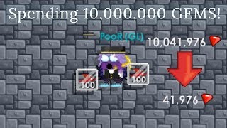 Growtopia|Spending 10,000,000 GEMS On Red Dragons!(CRAZY)