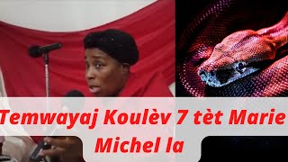 Temwayaj chòk Marie Michel!!! Temwayaj koulèv 7 tèt Marie Michel la.