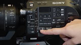 Sony PXW FS7 MKII orientation to camera body