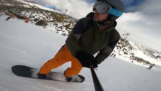 Snowboarding in the Sierra Nevada, Granada, longer edit.