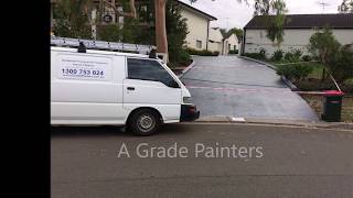 A Grade Painters - Painting a driveway