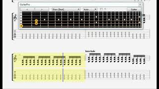 Tiga Titik Hitam - Burgerkill Guitar tab (Guitar 1)