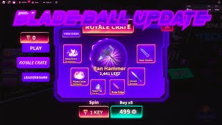 NEW Blade Ball UPDATE (BAN HAMMER?!?!)