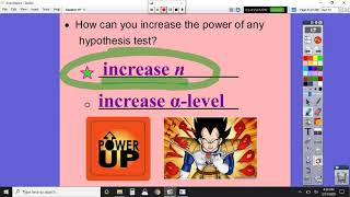 Chapter 9, Lesson #4 - Type II Error & Power