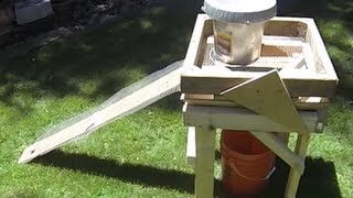 DIY "No-Waste" Gravity Chicken Feeder - SAVES $$$ MONEY