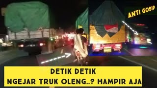 Duel oleng truk cabe jam mepet super ngebut - Cctv oleng mania