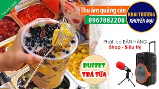 Thu âm Quảng cáo buffet trà sữa Green bay coffee MC đọc Khuyến mại