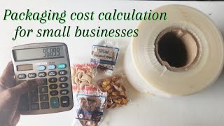 Packaging cost calculation for small businesses