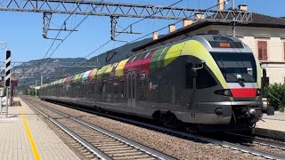 TRENI di TUTTI I TIPI alla STAZIONE FERROVIARIA di LAVIS! Linea Verona-Brennero!  🗓25/06/23