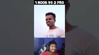 1 Noob vs 2 Pro 🤯🤣 #shorts Amit FF Comedy l Swasti Reacts