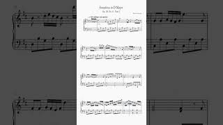 Muzio Clementi - Sonatina in D Major (Op. 36, No. 6) #shorts