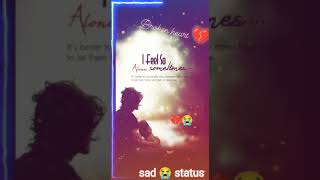 💔🥀Very Sad Song status 😥 Broken Heart 💔 WhatsApp Status Video 😥 Breakup Song Hindi 💔😭 #short