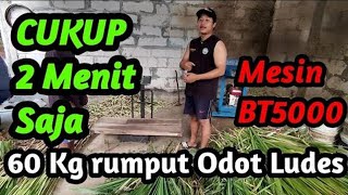 Cacah Rumput Super Cepat: Dalam 2 Menit, Rumput Odot 60kg Ludes #mesinpencacahrumput