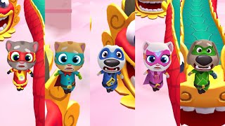 Talking Tom Hero Dash - Funny Moments of Heroes Failure in DragonLand Gameplay P7