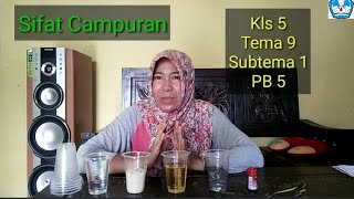 Mengidentifikasi Sifat Campuran Kls 5 Tema 9 Subtema 1 PB 5