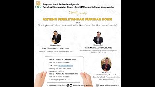 Asistensi Penelitian & Publikasi Jurnal Internasional Bereputasi - PS FEBI UIN Sunan Kalijaga Part.1